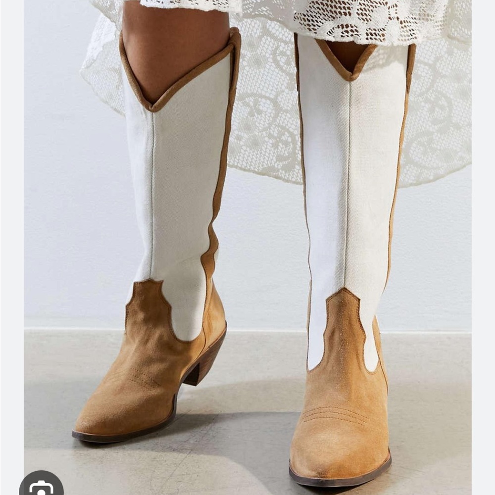 NWB Urban Outfitters UO tall cowboy boots - Picture 2 of 12